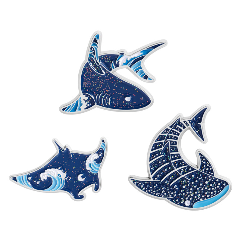 Cartoon marine creatures Ename - Embroidery Whale บทวิจารณ์และราคา