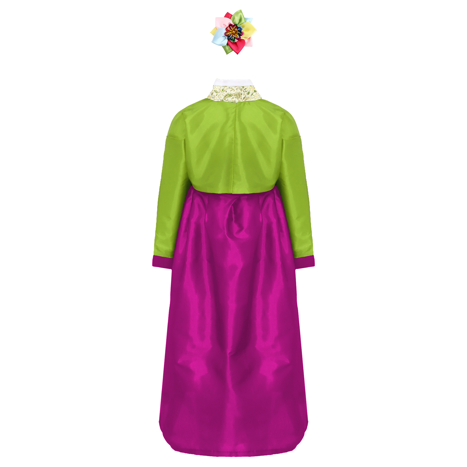 Kids Girls Korean National Han - Embroidery Dress บทวิจารณ์และราคา