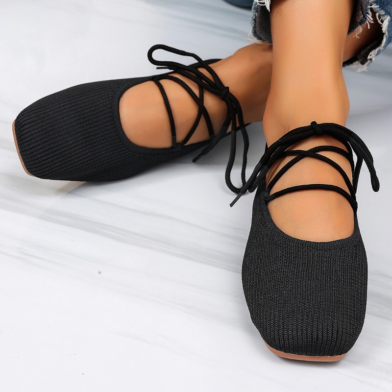 French Flat Mary Jane Shoes 20 - Embroidery Flat Shoes บทวิจารณ์และราคา