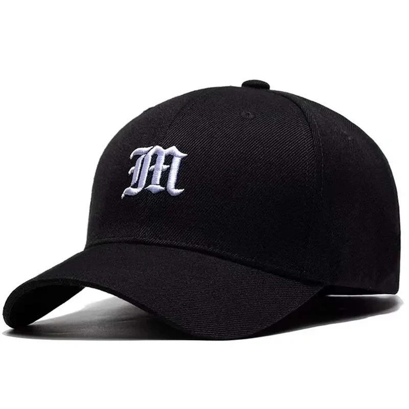 Unisex M Letter Embroidery Bas - Embroidery Letter M บทวิจารณ์และราคา