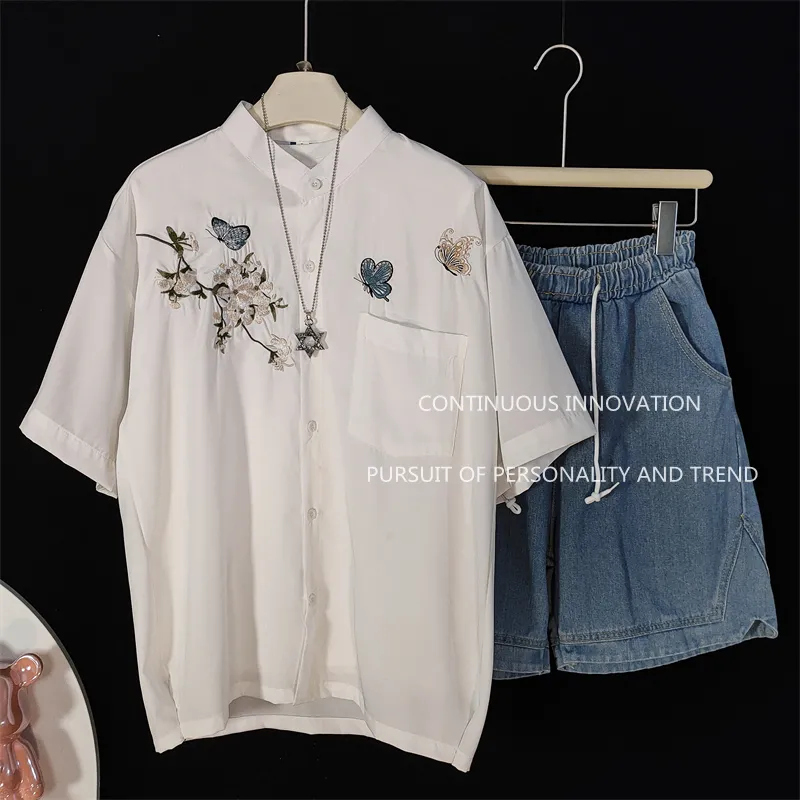 Men's 3 Piece Set Chinese Styl - Embroidery Shirt บทวิจารณ์และราคา