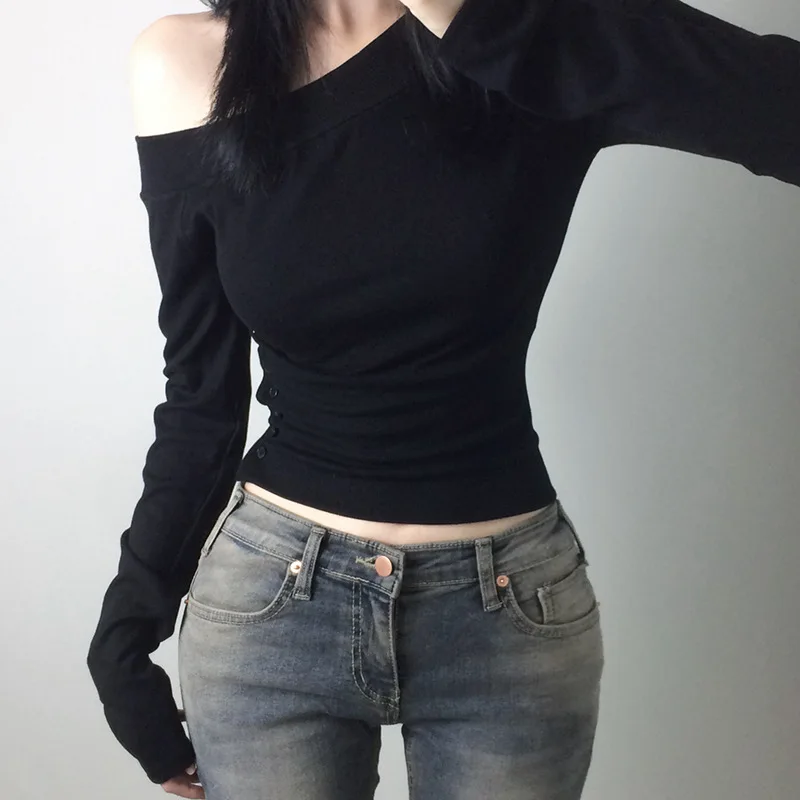 Y2K Vintage Pleated Button T-S - Embroidery Shirt บทวิจารณ์และราคา