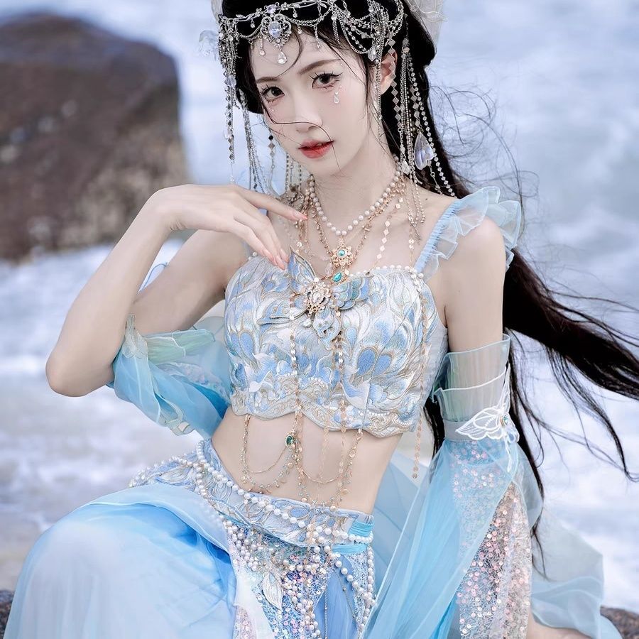 Modified Exotic Style Han Elem - Embroidery Dress บทวิจารณ์และราคา