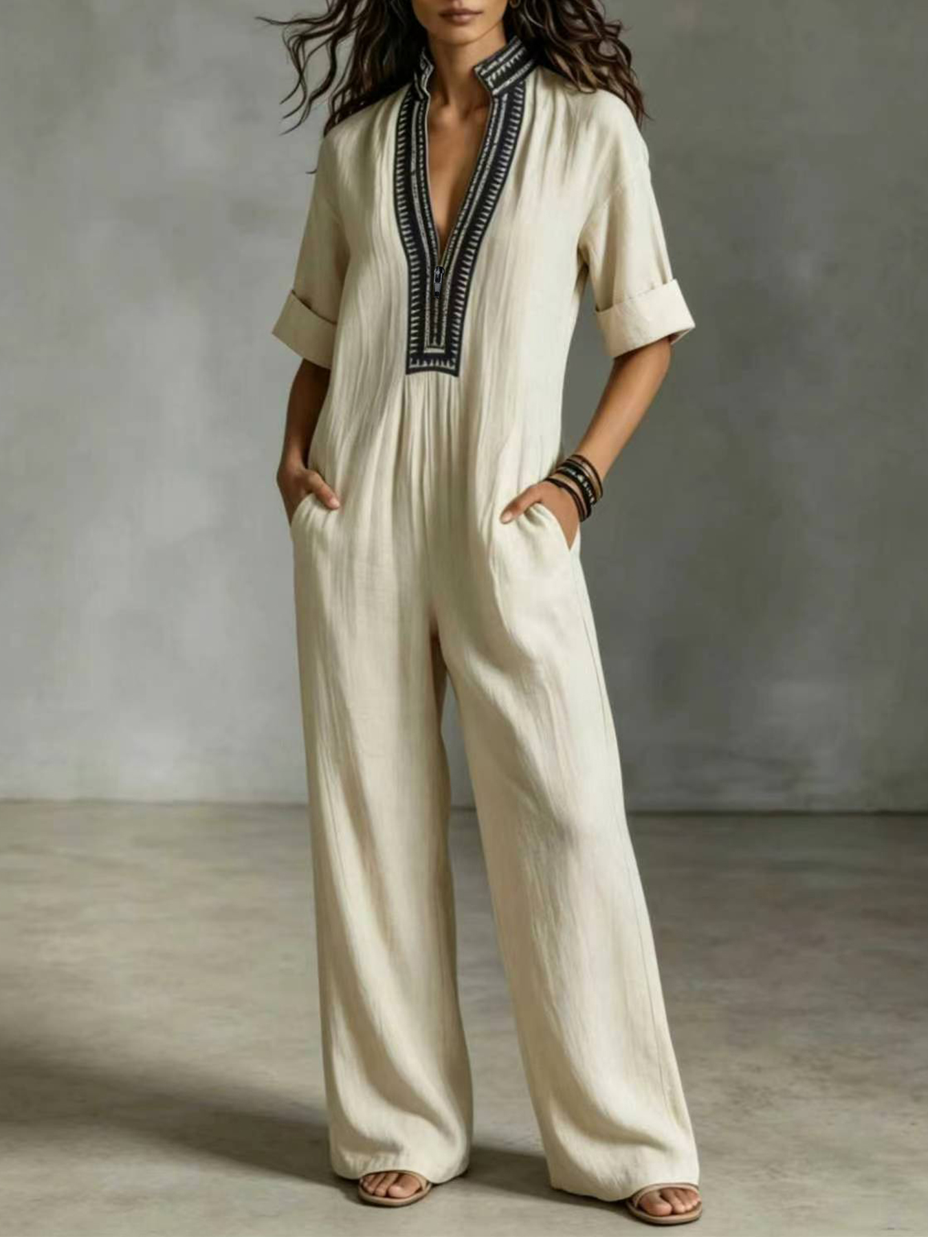 Retro Ethnic Wind Collage Embr - Embroidery Texture บทวิจารณ์และราคา