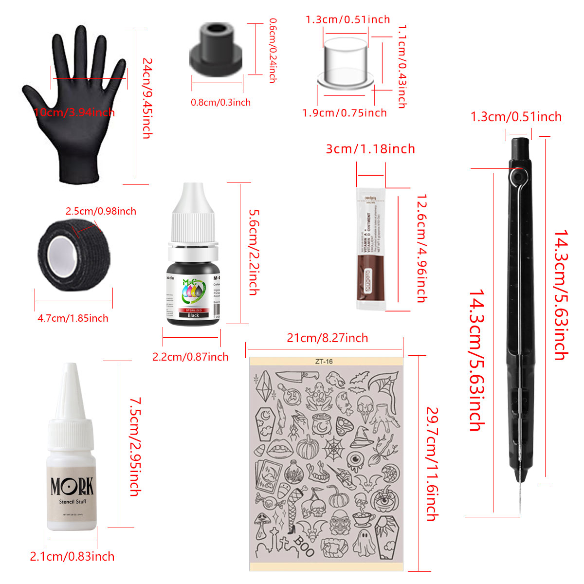 Complete Tattoo Supplies Kit,  - Transfer Pen Ink บทวิจารณ์และราคา
