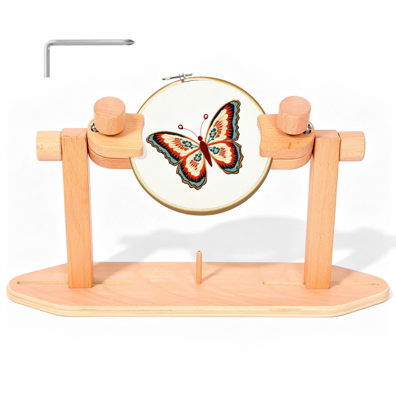 Wooden Embroidery Hoop Stand A - Embroidery Hoop Stand บทวิจารณ์และราคา