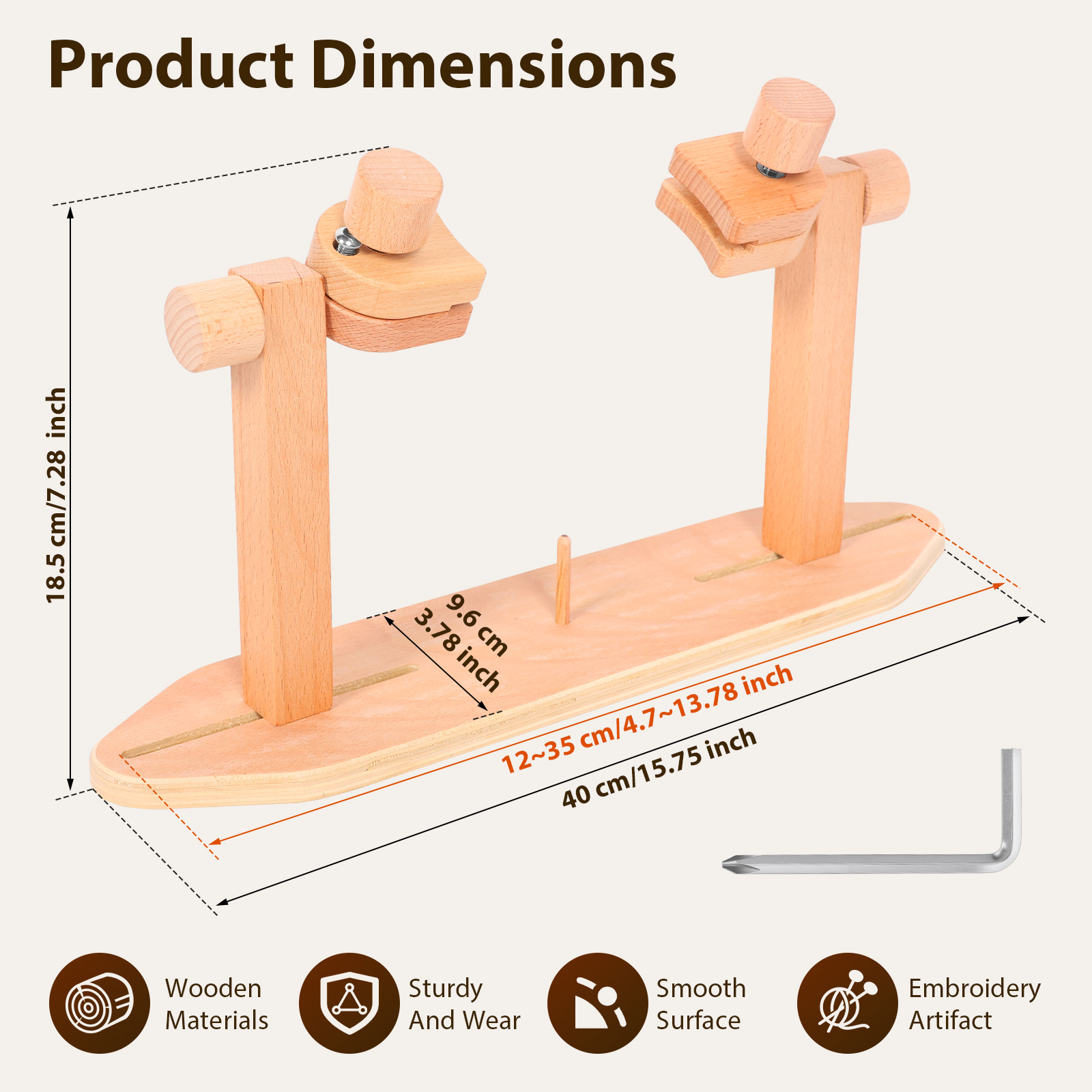 Wooden Embroidery Hoop Stand A - Embroidery Hoop Stand บทวิจารณ์และราคา