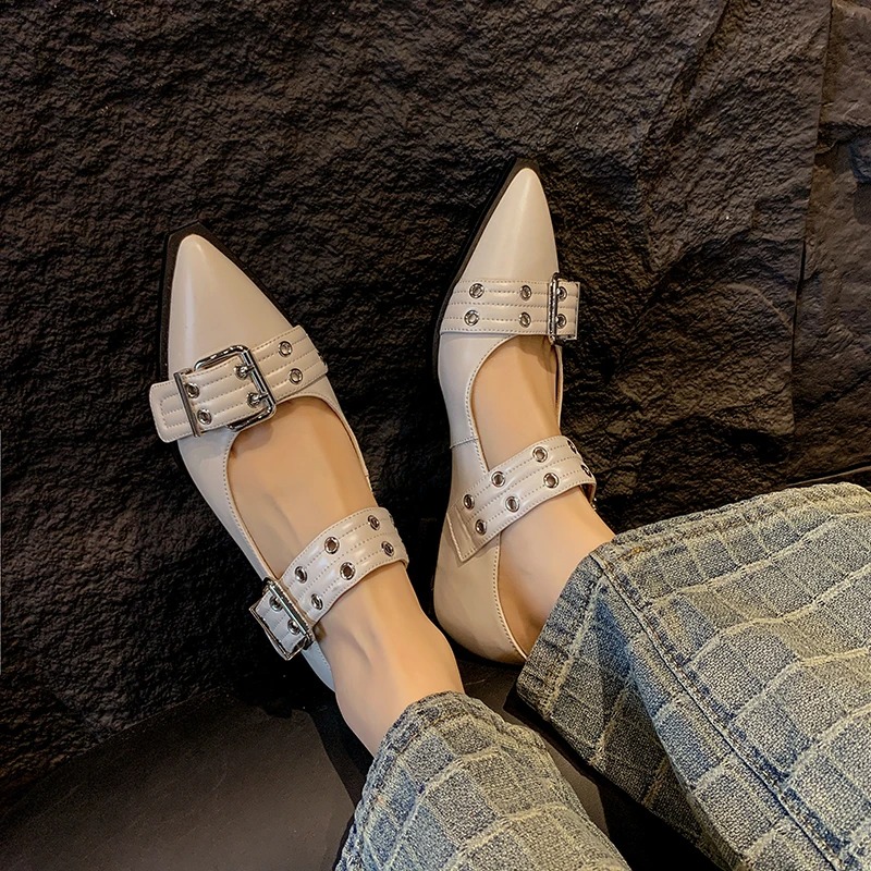 Women's Shoes Designer Luxury  - Embroidery Flat Shoes บทวิจารณ์และราคา