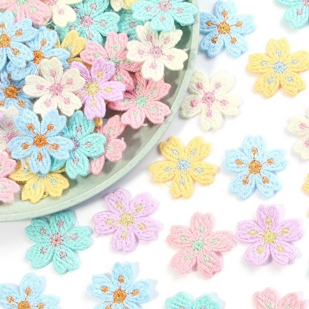 20pcs/lot Colorful 2.4cm Embro - Embroidery Flower บทวิจารณ์และราคา
