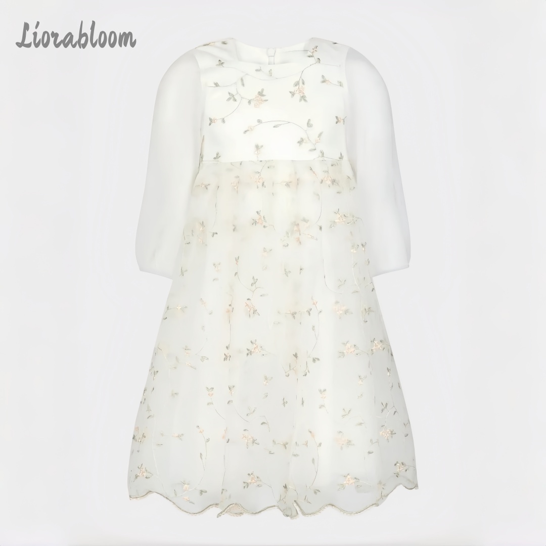 Customized Flower Girl Dress P - Embroidery Flower บทวิจารณ์และราคา