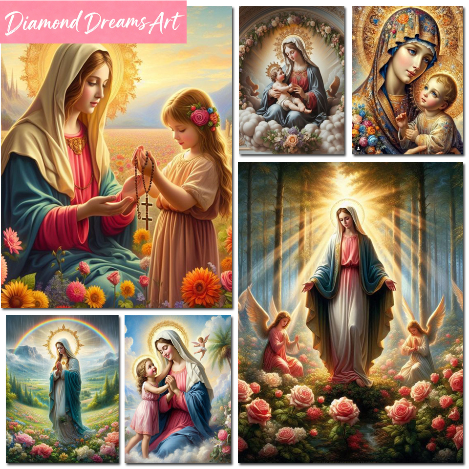 Frameless,Diamond Painting Vir - Embroidery Flower บทวิจารณ์และราคา
