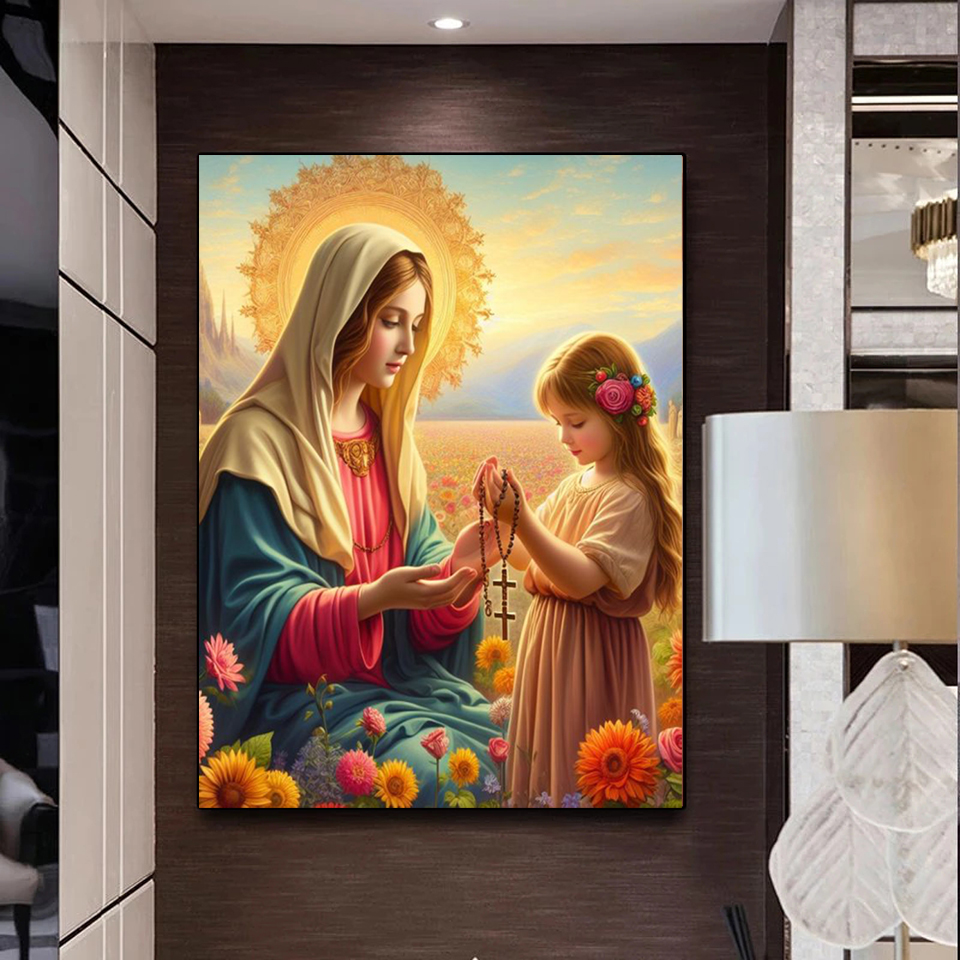 Frameless,Diamond Painting Vir - Embroidery Flower บทวิจารณ์และราคา
