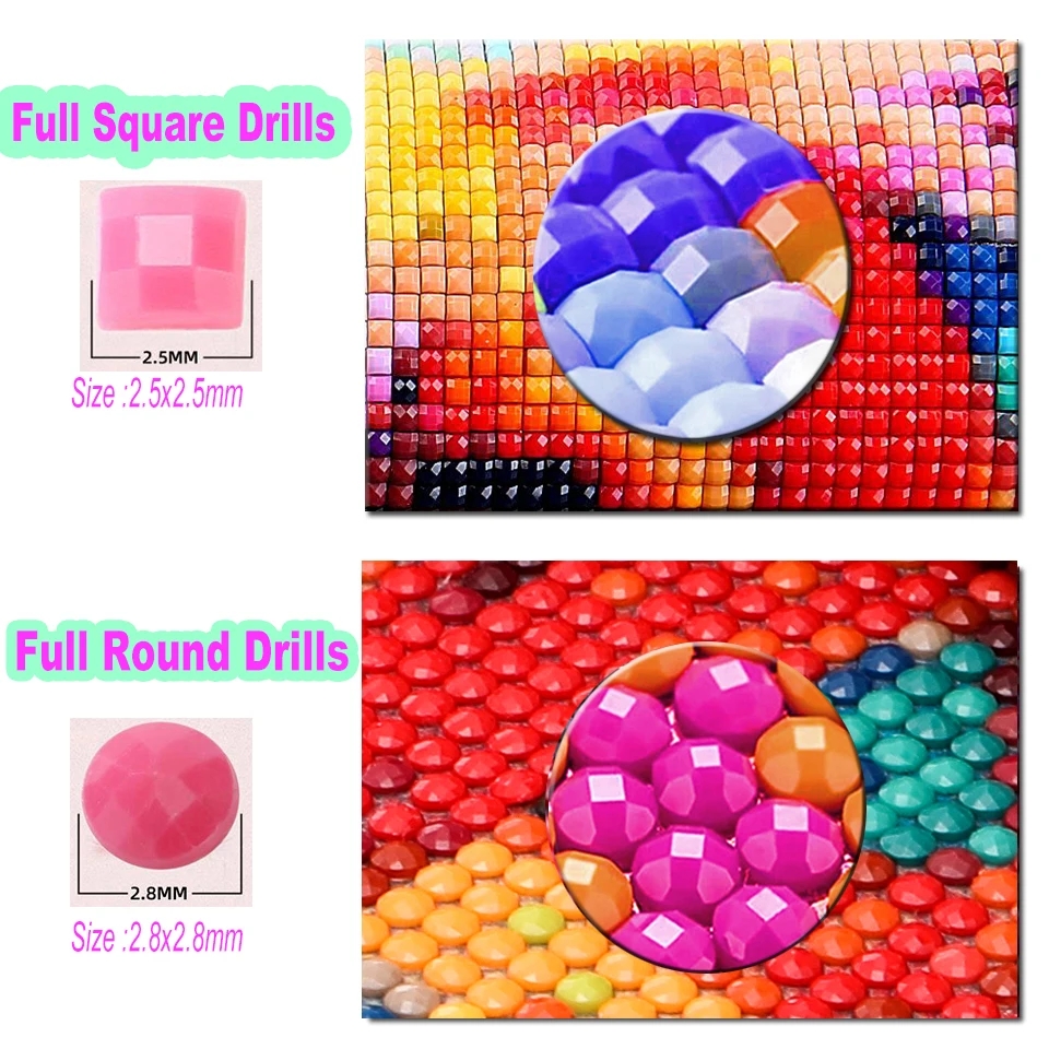 Frameless,Diamond Painting Vir - Embroidery Flower บทวิจารณ์และราคา