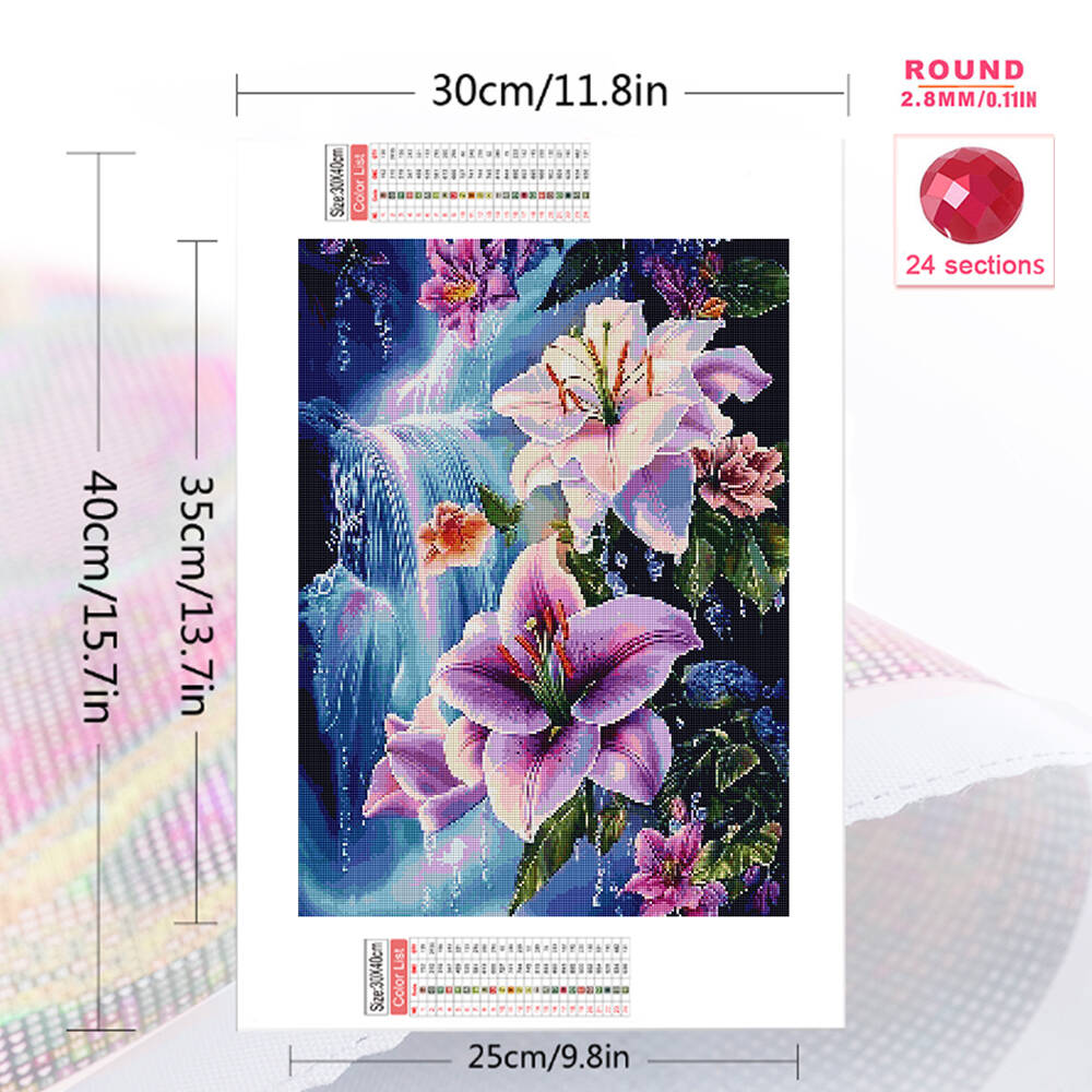 Evershine 5D DIY Full Square D - Embroidery Flower บทวิจารณ์และราคา