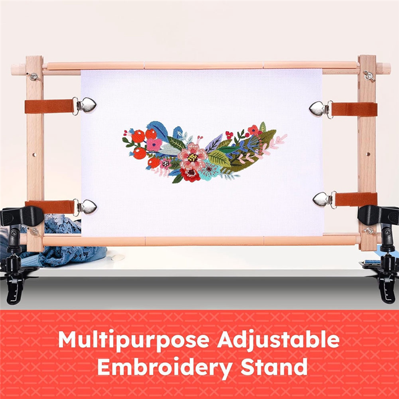 A26F-Rotating Wooden Crossstit - Embroidery Hoop Stand บทวิจารณ์และราคา